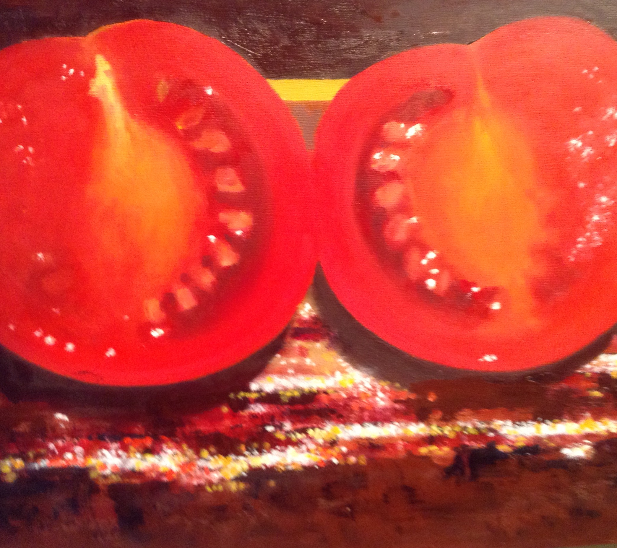 Cherry Tomato Oil Painting