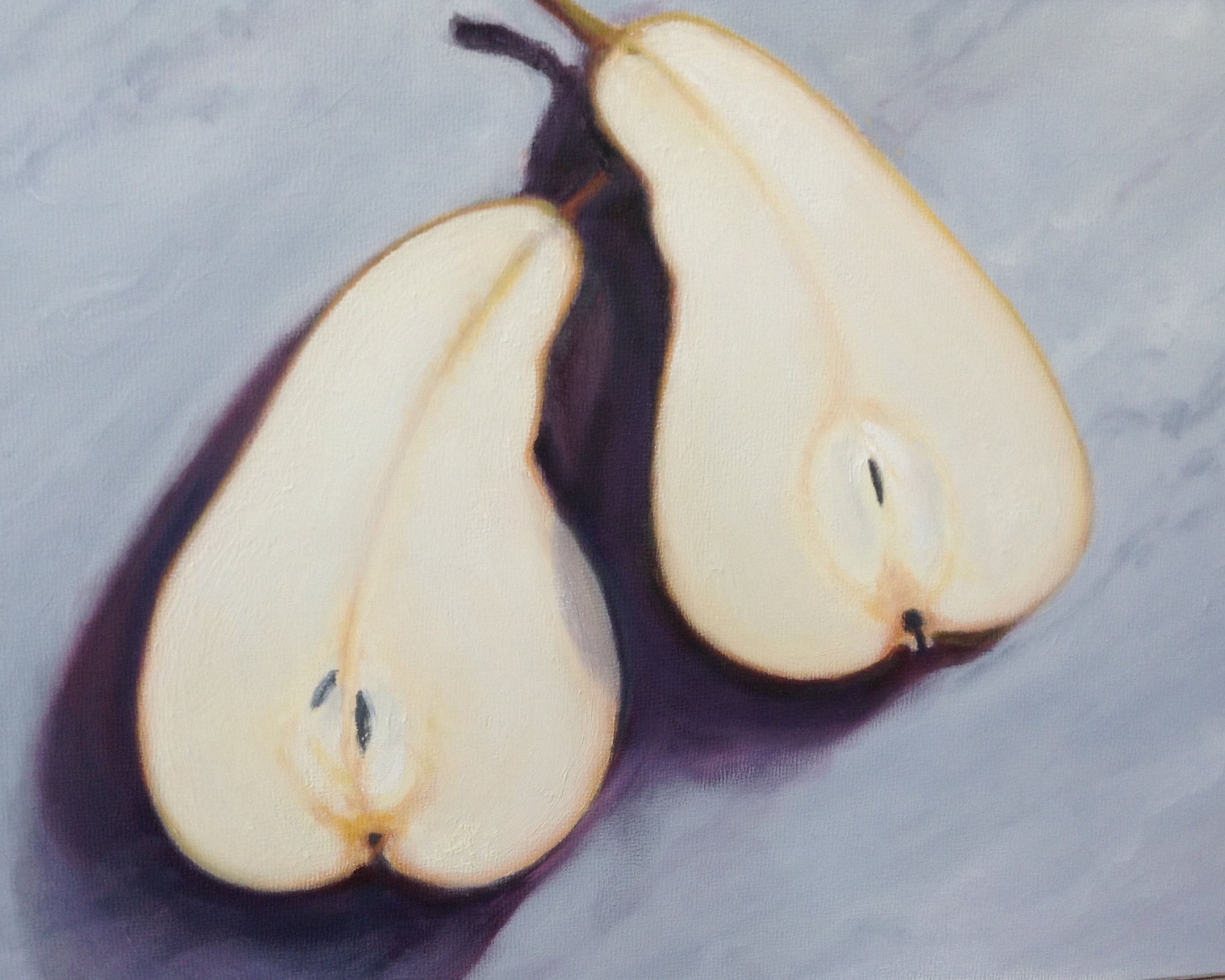 A Nice Pear Oil Painting 